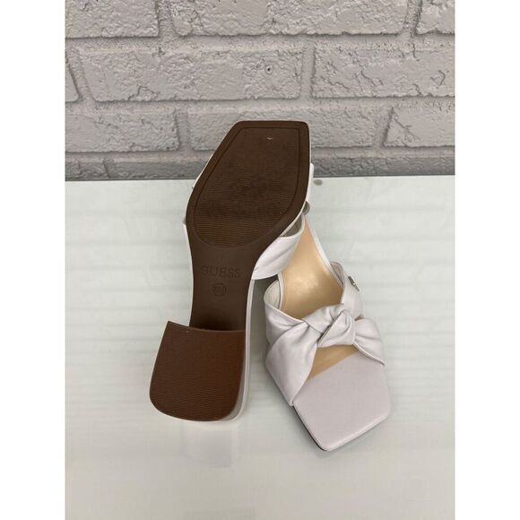 Guess Women White Outdo Knotted Sandals Size 8M - Picture 8 of 12